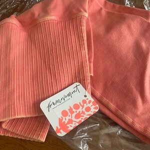 Free People Good Karma Legging NWT Poppy Coral